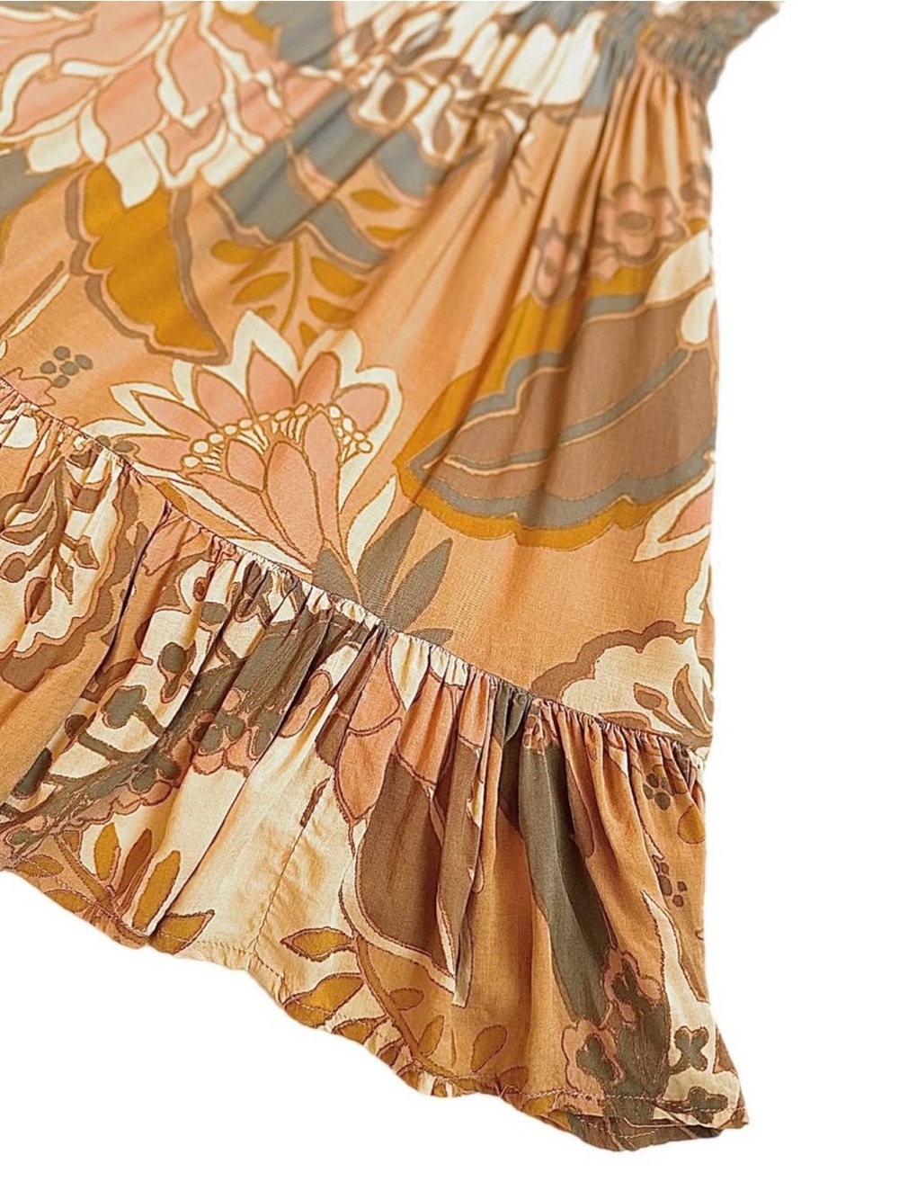 Karlie Brand Bohemian Flora & Fauna Smocked Ruffle Dress - Picture 6 of 6